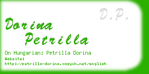 dorina petrilla business card